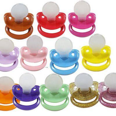 Quality BPA Free Wholesale Silicone Adult Pacifier With Two Sizes Choice and Various Colour