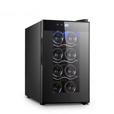 Electric Refrigerator Wine Cooler 4 to 74 Bottles Wine Chiller Cooling Cabinet for Home and Hotel