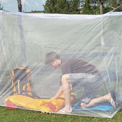 African Polyester Rectangular Mosquito Net With Deltamethrin or Alphacypermethrin, PBO Treated