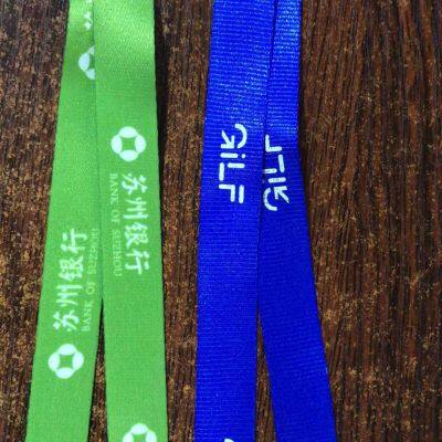 Company OEM Brand Polyester Lanyard and Cardholders With Silk Print or Thermal Transfer Craft