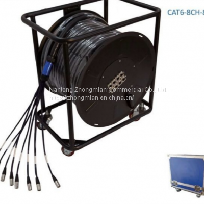 4/8/16/32CH Channels Multi Cable With Wheel/6 UTP Multipair Cable