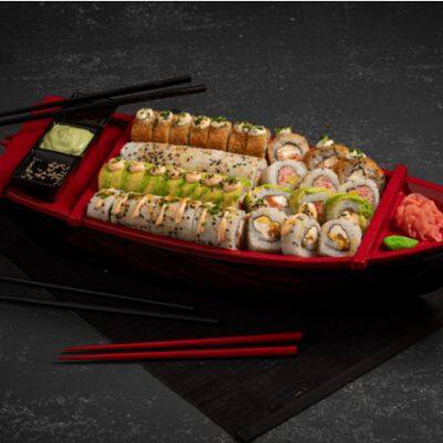 Quality Food Grade Japanese Style Reusable ABS Sushi Boat for Restaurant