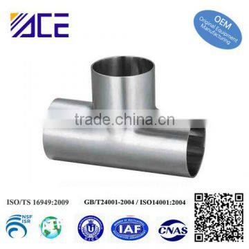 stainless steel welding Tee pipe fittings